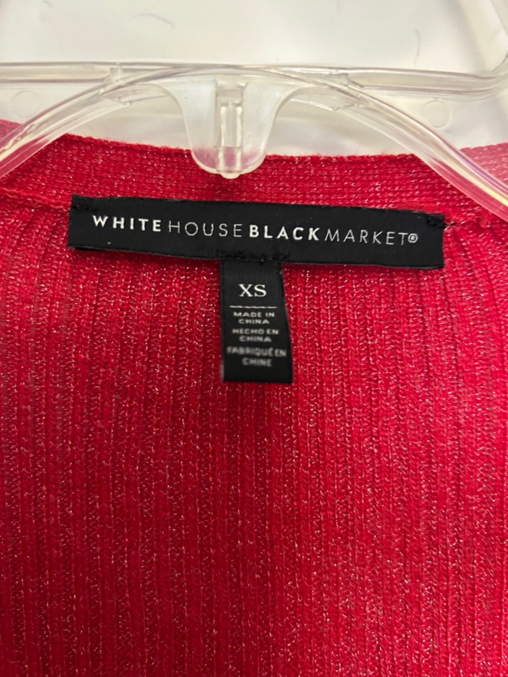 WHBM Vibrant Red Ribbed Belted Duster XS - Picture 2 of 10